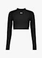 Under Armour HeatGear® Crop Mock Damen Longsleeve Schwarz 47651 1