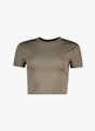 POWERZONE Cropped t-shirt femmes Marron 48126 1