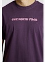 The North Face Logo Twist Relaxed Graphic Herren T-Shirt Lila 48771 5