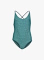 Nike Texture Lace Up costume da bagno bambina Turchese 49019 1