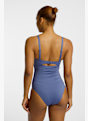 Nike Effortless Essential V-Neck costume da bagno donna Blu 49090 2