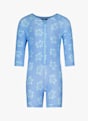 speedo Print Zip Longsleeve Kleinkind Badeanzug Blau 49104 1