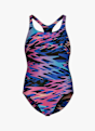 speedo Hyperboom Print Medalist Mädchen Badeanzug Blau 49126 1