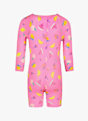 speedo Print Zip Longsleeve costume da bagno bimbo Pink 49151 2