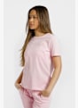 Kappa Sylvie Logo Damen T-Shirt Pink 49191 2