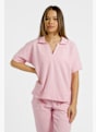 Kappa Irene Jacquard Damen Poloshirt Pink 49188 2