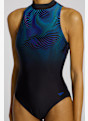 speedo Printed Hydrasuit Damen Badeanzug Blau 49275 3