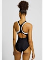 speedo Colourblock Racerback Damen Badeanzug Schwarz 49271 2