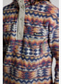 Columbia Helvetia™ II Printed Half Snap Fleece midlayer hommes Bleu 49283 5