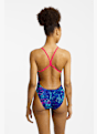 speedo Club Training 2.0 Vanquisher Printed V-Back maillot de bain femmes Bleu 49292 3