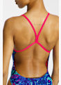 speedo Club Training 2.0 Vanquisher Printed V-Back maillot de bain femmes Bleu 49292 4