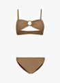 BEACH MOUNTAIN Bandeau bikini donna Marrone 49399 1