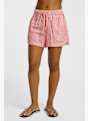 Roxy Lekeitio Break High Stripe short donna Rosso 49550 1