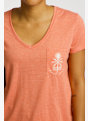 Roxy Laguna Green t-shirt femmes Orange 49578 4