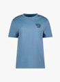 Fjällräven Fox Boxy Logo Damen T-Shirt Blau 49737 1