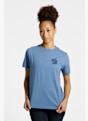 Fjällräven Fox Boxy Logo t-shirt donna Blu 49737 2