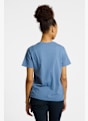 Fjällräven Fox Boxy Logo t-shirt donna Blu 49737 3