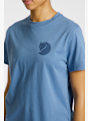 Fjällräven Fox Boxy Logo t-shirt donna Blu 49737 5