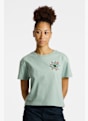 Fjällräven Fjällblomster Logo Damen T-Shirt Grün 49738 1