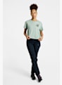 Fjällräven Fjällblomster Logo Damen T-Shirt Grün 49738 3