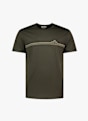 icebreaker Merino 150 Tech Lite Range Stripes t-shirt uomo Oliva 51693 1