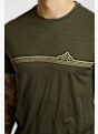 icebreaker Merino 150 Tech Lite Range Stripes t-shirt uomo Oliva 51693 4