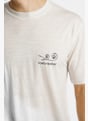 icebreaker Merino 150 Tech Lite Relaxed Fern Study t-shirt hommes Blanc 51695 4