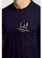 icebreaker Merino 150 Tech Lite Peacefull Pass Herren T-Shirt Blau 49857 4