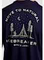 icebreaker Merino 150 Tech Lite Peacefull Pass Herren T-Shirt Blau 49857 5