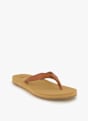 Roxy Porto Motif tongs femmes Beige 49931 2