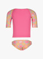 Roxy Check 50+ lycra shirt + slip bimbo Pink 50218 2