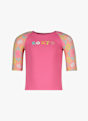 Roxy Check 50+ lycra shirt + slip bimbo Pink 50218 3