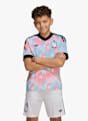 adidas Belgio Away Replica maglia da calcio bambini Mondiali 2026 Blu 50250 3