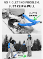 MDX-ONE Snowboard/Ski Kinder Geschirr+Leine Blau 50444 11