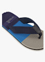 BEACH MOUNTAIN Ribbed tongs hommes Bleu 50490 5