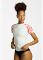 BEACH MOUNTAIN 50+ shirt en lycra femmes Blanc Cassé 50602 1