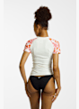 BEACH MOUNTAIN 50+ lycra shirt donna Bianco Panna 50602 2