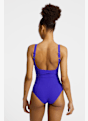arena Lili Squared Back B-Cup Damen Badeanzug Blau 51001 2