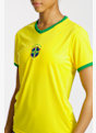 POWERZONE Brasilien Fan Damen Shirt Gelb 51861 3