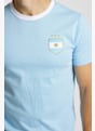 POWERZONE Argentine cotton Fan t-shirt hommes Bleu 51867 3