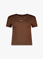 Nike Chill Knit Mod-Crop Damen T-Shirt Braun 52915 5