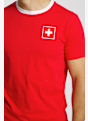 POWERZONE Schweiz Cotton Fan Herren T-Shirt Rot 53053 3