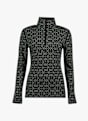 icebreaker Merino 260 Oasis Vertex Half Zip Damen Thermo Longsleeve Schwarz 55670 1