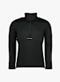 Ortovox Fleece Light Zip Neck midlayer hommes Noir 68381 5