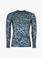 Odlo Performance Warm Blackcomb manche longue thermique hommes Bleu 68432 1