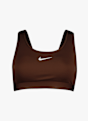 Nike Swoosh Padded Medium reggiseno sportivo donna Marrone 55222 1