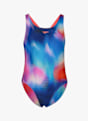 speedo Printed Leaderback costume da bagno bambina Pink 65169 1
