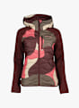 PEAK PERFORMANCE Helium AOP Hybrid Down Hood Damen Midlayer Rot 55715 6