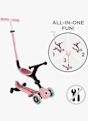Globber 3in1 Go Up Active Lights 360° monopattino bambini Pink 55828 10