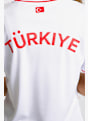 POWERZONE Türkei Fan Damen T-Shirt Weiss 56584 4